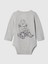 Bebek Gri %100 Organik Pamuk Paddington Grafikli Bodysuit 2