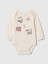 Bebek Kırık Beyaz %100 Organik Pamuk Paddington Grafikli Bodysuit 1