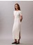 A - Modal Rıb Ss Dress Kadın Beyaz Elbise LV044C902G-PBA 1