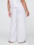 Kadın Açık Mavi Keten Karışımlı Easy Wide Leg Pantolon 3