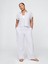 Kadın Açık Mavi Keten Karışımlı Easy Wide Leg Pantolon 4