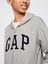 Erkek Çocuk Gri Gap Logo Relaxed Fermuarlı Sweatshirt 2
