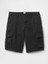 Erkek Siyah 11" Essential Kargo Şort 2