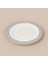 Kitchen Elegant Curves Porselen Servis Tabağı - Siyah / Beyaz - 25 cm 1