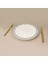 Kitchen Elegant Curves Porselen Servis Tabağı - Siyah / Beyaz - 25 cm 2