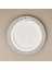 Kitchen Elegant Curves Porselen Servis Tabağı - Siyah / Beyaz - 25 cm 3