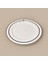 Kitchen Elegant Curves Porselen Servis Tabağı - Siyah / Beyaz - 25 cm 1