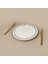Kitchen Elegant Curves Porselen Servis Tabağı - Siyah / Beyaz - 25 cm 2