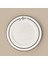 Kitchen Elegant Curves Porselen Servis Tabağı - Siyah / Beyaz - 25 cm 3