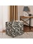 Home Elegant Puf - Siyah / Beyaz - 42X37X37 cm 1
