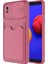 Galaxy A01 Core Kılıf ​renkli Kartlıklı Esnek Kırılmaz Sert Silikon Kartix Kapak 1