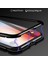 iPhone 7, 8, Se Uyumlu Iki Parça Manyetik Flip Metal Çerçeveli Arkası Camlı Kılıf Koruyucu Kapak 2