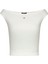 Beyaz Kadın Normal T-Shirt DW0DW20234YBL 1