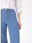 Açık Indigo Kadın Normal Düz Denim Pantolon F5SL-PNT0332 4