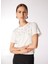 Kırık Beyaz Kadın Basic Taşlı T-Shirt FC4WL-TST0515 1