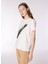 Ekru Kadın Relaxed Varaklı T-Shirt M4WL-TST-1963 3