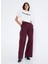 Beyaz Kadın Crop Baskılı T-Shirt SGZB143 4