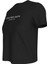 Bisiklet Yaka Baskılı Siyah Kadın T-Shirt J20J224914BEH 2