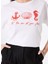 Kırık Beyaz Kadın Relaxed Nakışlı T-Shirt F5SL-TST0253 4
