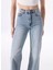 Indigo Kadın Regular Fit Yıkamalı Denim Pantolon J5SL-PNT7095 5