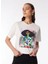Kırık Beyaz Kadın Bisiklet Yaka Basic T-Shirt F4SL-TST0208 1