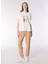 Ekru Kadın Relaxed Baskılı T-Shirt M4WL-TST-1094 2