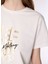Ekru Kadın Relaxed Baskılı T-Shirt M4WL-TST-1094 4