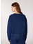 Lacivert Kadın Bisiklet Yaka Loose Fit Sweatshirt C4WL-SWT4806 5