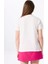 Kırık Beyaz Kadın Relaxed Baskılı T-Shirt F5SL-TST0378 5