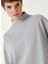 Gri Kadın Dik Basic Düz Sweatshirt 1092578 2