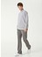 Gri Kadın Dik Basic Düz Sweatshirt 1092578 3