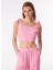 Pembe Kız Çocuk Kare Yaka Crop Nakışlı Bluz BRB4SL-BLZ6076 4