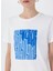 Beyaz Kadın Relaxed Nakışlı T-Shirt F5SL-TST0388 3