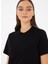 Siyah Kadın Slim Fit Düz T-Shirt Sımo 2