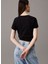 Siyah Kadın Normal T-Shirt J20J225540BEH 4