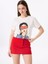 Kırık Beyaz Kadın Relaxed Düz T-Shirt F5SL-TST0283 1