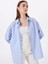 Mavi Kadın Oversize Çizgili Gömlek M5SL-GML1689 1