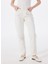 Beyaz Kadın Mom Fit Yıkamalı Denim Pantolon Charlotte TAPERED-1011 3