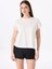 Beyaz Kadın Loose Fit T-Shirt F5SL-TST0087 3