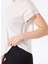 Beyaz Kadın Loose Fit T-Shirt F5SL-TST0087 4