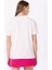 Kırık Beyaz Kadın Relaxed Düz T-Shirt F5SL-TST0286 5
