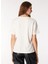 Kırık Beyaz Kadın Basic Baskılı T-Shirt F4WL-TST0370 5