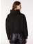 Siyah Kadın Dik Yaka Düz Sweatshirt Veja 5