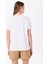 Kırık Beyaz Kadın Relaxed Baskılı T-Shirt F5SL-TST0176 5