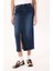 Koyu Indigo Kadın Denim Etek M4WL-ETK-1231 3