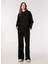 Siyah Kadın Kapüşonlu Loose Fit Sweatshirt J4WL-SWT7401 2