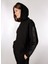 Siyah Kadın Kapüşonlu Loose Fit Sweatshirt J4WL-SWT7401 5