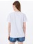 Beyaz Kadın Relaxed Nakışlı T-Shirt M5SL-TST1848 4