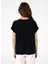 Siyah Kadın Regular Fit T-Shirt Polen 5