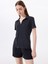 Siyah Kadın Relaxed T-Shirt J5SL-TST7056 2